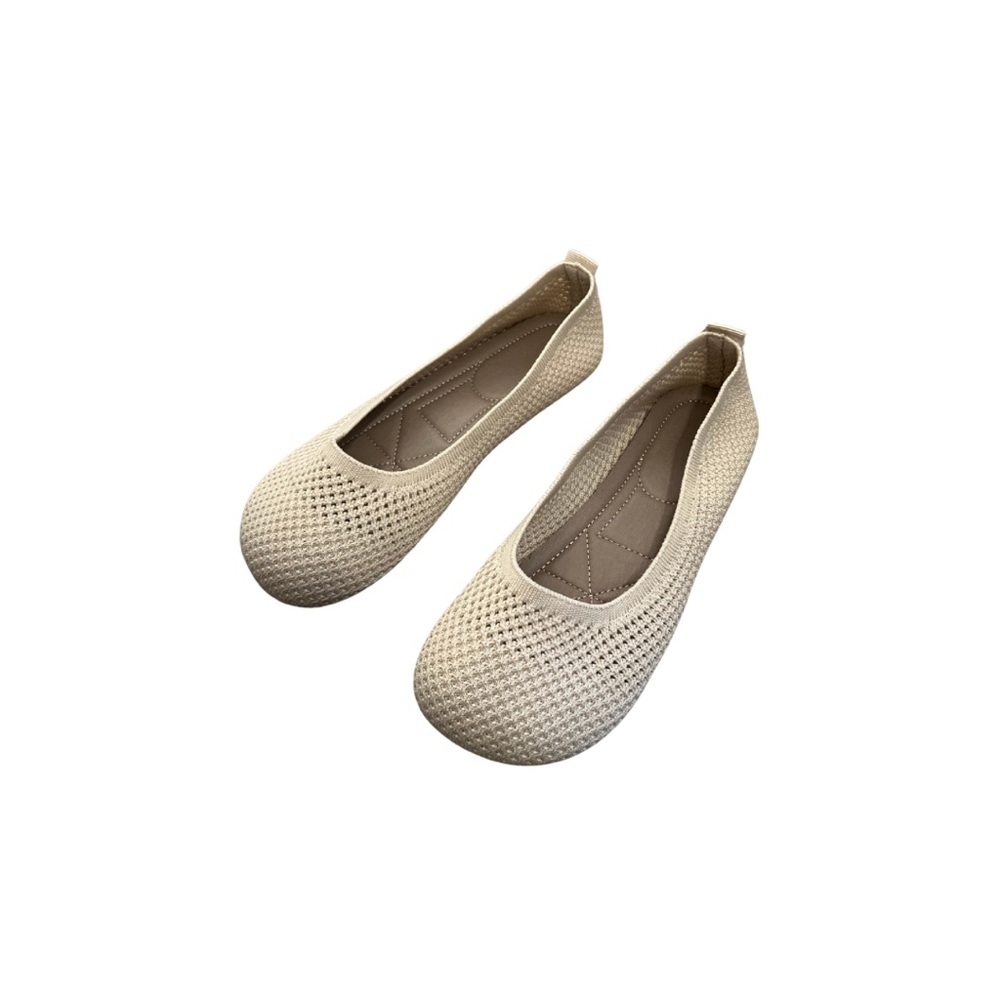 Elegant Cream Women's Ballet Flats